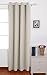 Deconovo Blackout Curtain Panel – Solid Grommet Top, Thermal Insulated & Energy‑Saving, Machine‑Washable Room Darkening Window Treatment for Bedroom & Living Room, 1 Panel, Light Beige, 52W x 84L