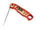 Instant Read Meat Thermometer With Folding Stainless Steel Temperature Probe - Waterproof Grilling Thermometer and Baking Thermometer - Instant Read Food thermometer w/Flames Design from BBQ Dragon primary
