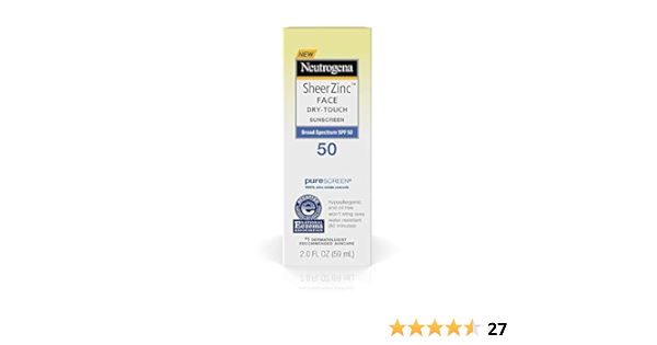 neutrogena sheer zinc spf