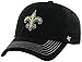 NFL New Orleans Saints '47 Brand Game Time Closer Stretch Fit Hat, Black, One Size Stretch