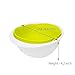 Plastic Colander with a bowl, Easy to Strain, Drain, Rinse Vegetables , Pasta , Rice , Noodle , Berries , Fruits , 2-Quart , Small , Green/White