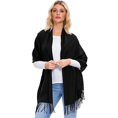 Afibi Plain Pashmina Wrap Scarf Long Shawl for women Afibi Plain Pashmina Wrap Scarf Long Shawl for women