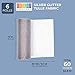 Bright Creations Tulle Rolls 6 Pack - Silver Glitter Tulle Fabric Roll - 6 inches x 10 Yards