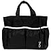 kilofly Diaper Bag Insert Organizer, Multiple Pockets, Black