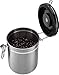 Coffee Container Airtight - Coffee Vault - by Mixpresso (16 Ounces, Stainless Steel)