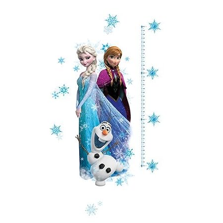 Elsa, Anna and Olaf Frozen Peel and Stick Giant Growth Chart, ,