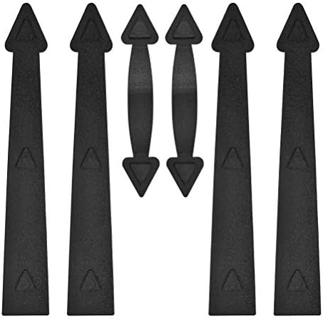 ATPWONZ 6 Items Magnetic Storage Door {Hardware} Equipment, Magnetic Ornamental Carriage-Type Storage Door Accent Trim Curb Enchantment Fake Hinges Handles {Hardware} Equipment (4-Hinges, 2-Handles)