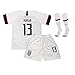MALLKUB 2019/2020 Alex Morgan #13 USA National Team Home Kids Youth T-Shirt & Shorts & Socks White/Black