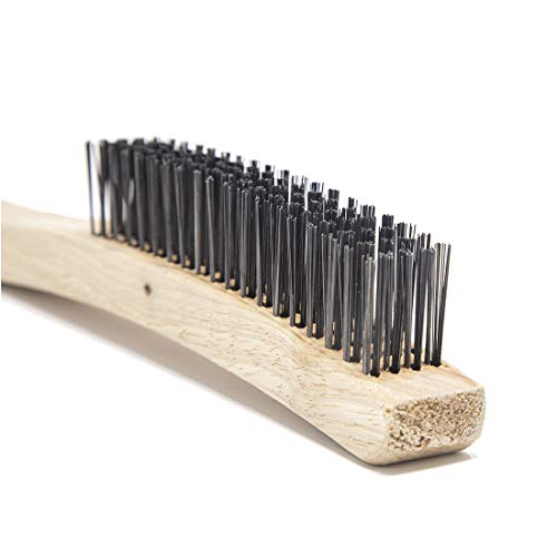 Osborn International 83100SP Economy Curved Handle Steel Wire Heavy Duty Scratch Brush, 0.014