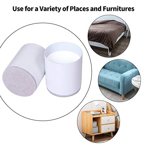 Ezprotekt 2 Inch Round Bed Risers HeavyDuty Furniture Risers Table Leg