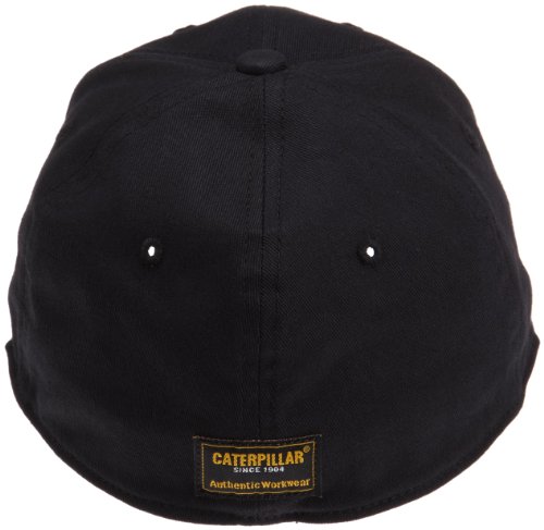 Caterpillar Men's Cat Trademark Stretch Fit Cap, Black, Large/X-Large