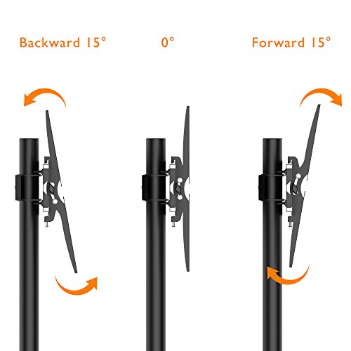 1homefurnit Mobile TV Cart Floor Stand Mount Home Display Trolley for 23"-55" Plasma/LCD/LED - Thumbnail 2