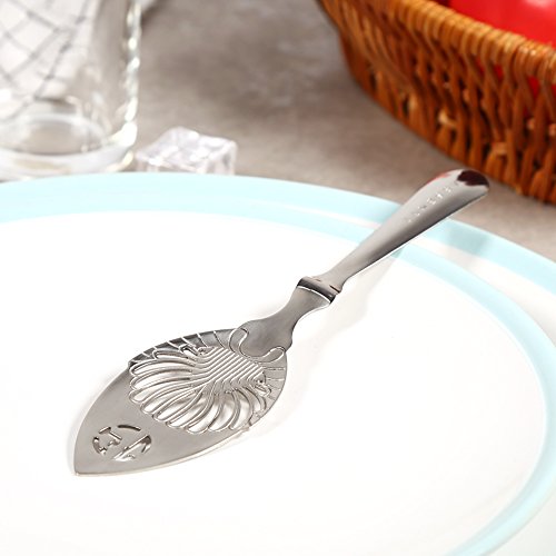 SoarUp 304 Stainless Steel Absinthe Spoon Unique Design Cocktail Bar Glass Cup Drinking Filter Wormwood Spoon (#4)