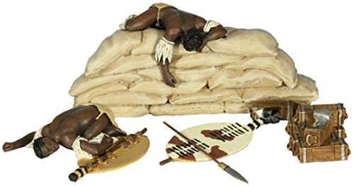 W. Britain 20127 "Zulu Twilight No.1" Dead Zulu on Mealie Bags and Another on the Ground