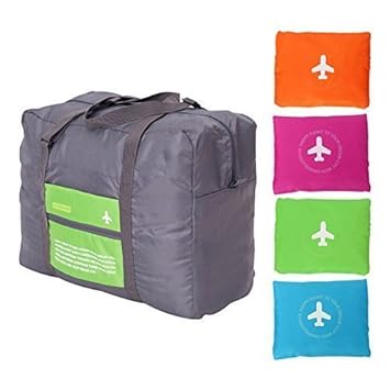 onlineminimall Waterproof Foldable Super Lightweight Large Capacity Storage Luggage Bag,Multi-Colour,Polyester,Nylon