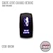 WHIP LIGHTS - Blue - STARK 5-PIN Laser Etched LED Rocker Switch Dual Light - 20A 12V ON/OFF