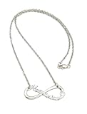 Harmonizer Fans Infinity Necklace in Silver-Tone with 2mm Link Chain Necklace, 18