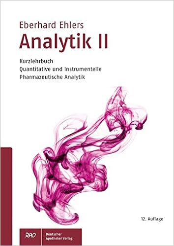 Analytik Ii Kurzlehrbuch Quantitative Und Instrumentelle Eberhard Ehlers Amazon De Bucher