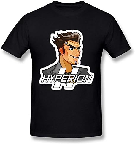 wimoon Men's Borderlands Hyperion Handsome Jack Logo Black T Shirt