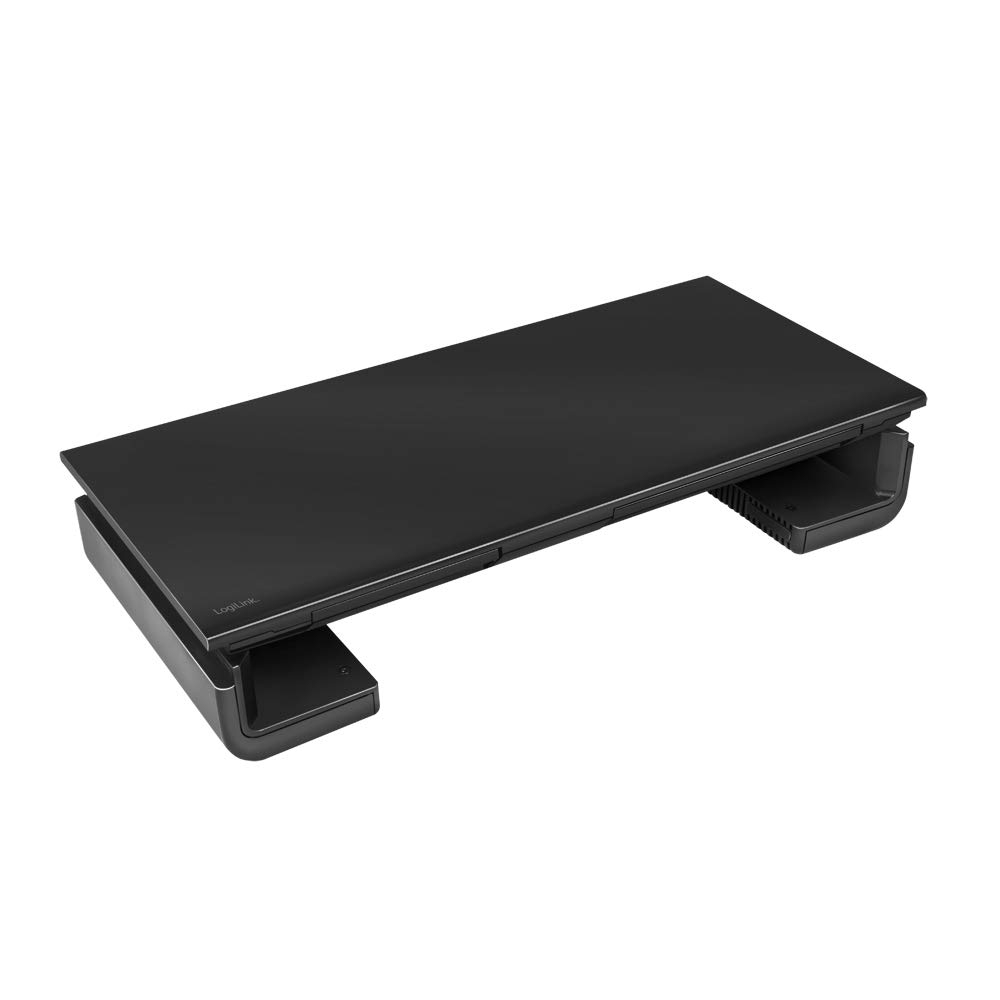 Logilink BP0140 - Ergonomic monitor riser, 420-520 mm long for comfortable viewing position, black