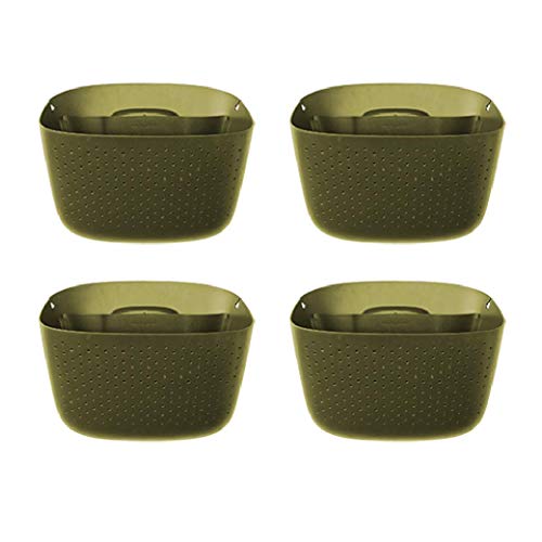 WallyGro Recycled Wally Eco Vertical Garden Living Wall Planter 4 Pack Olive