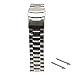 Rerii 22mm Width Stainless Steel Watch Band Strap with Quick-Release Pins for Moto 360 2 46mm / Samsung Gear 2,Gear 2 Neo,Gear 2 Live/LG G Watch W100,R W110,Urbane W150 / Pebble Time & Time Steel