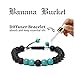 Banana Bucket Adjustable Calm Lava Stone Diffuser Bracelet - Meditation, grounding, Healing, Genuine Stones, Natural, Essential Oils, self Confidence, Holistic, Aromatherapy