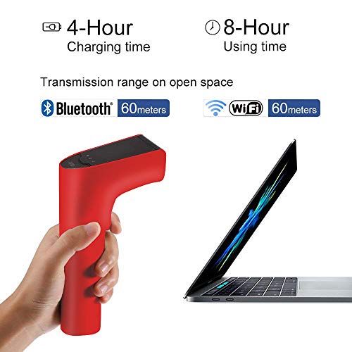 Barcode Scanner Wireless, 3in1 WiFi/BT/USB Big LCD Screen Touch