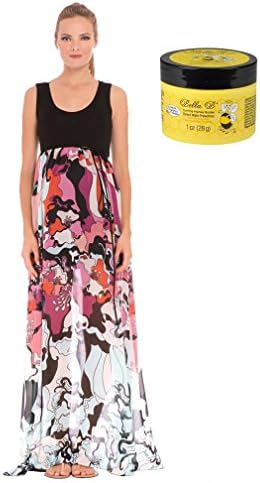 Bundle 2 Item Olian Tamara Maternity Maxi Dress + Bella B Tummy Honey Butter 1oz