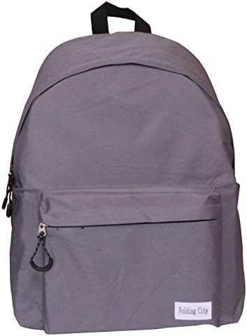 Folding City School Bag For Primary Students Cheap Spacious Lightweight Daypack Gray