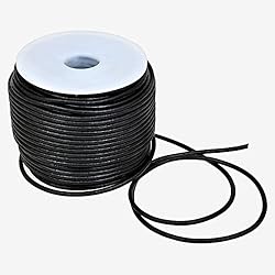 GENIQUE Real/Genuine Round Leather String Cord for