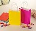 Neon Gift Bags with Handles for Birthday Party (6 Colors, 6.25 x 8.5 In, 24 Pack)