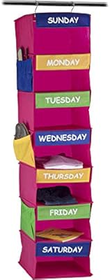 children's weekly clothing organizer