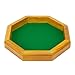 12-inch Felt-Lined Wooden Dice Trays by Wiz Dice (Octagon)