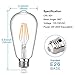 SHINE HAI Antique LED Bulb, 4W (40W Equivalent) Dimmable ST64 Vintage Edison Light Bulb LED Lighting, 470 Lumens Warm White 2200K E26 Base, 12-Pack