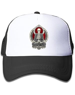 Starving-buddha Mesh Hat Trucker Style Outdoor Sports Baseball Cap With Adjustable Snapback Strap For Kid's Pink