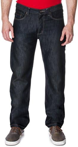 Men's Straight-leg Dark Wash Premium Denim Jean (36wx 33l)