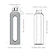 32 Oz Glass Water Bottle With Silicone Sleeve Leak Proof Lid 1L Time Marked Measurements BPA-Free For To-Go Travel At Home Reusable Eco Friendly Safe For Hot Liquids Tea Coffee Daily Intake (Gray)