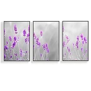 3 Piece Canvas Wall Art for Living Room, Bedroom Green Plants Framed Canvas Prints for Home Decoration Ready to Hang - 16"x24"x3 Panels
