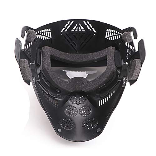Rinling Paintball Mask, Airsoft Mask Full Face Protection Gear with