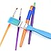 BTNOW 15 Pieces Art Paint Brushes Set Kid Starter Kit One Color Palette Acrylic, Oil, Watercolors