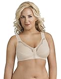 Exquisite Form Women's Front Close Cotton Posture Bra 5100531, Damask Neutral, 40D