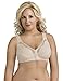 Exquisite Form Women's Front Close Cotton Posture Bra 5100531, Damask Neutral, 40D