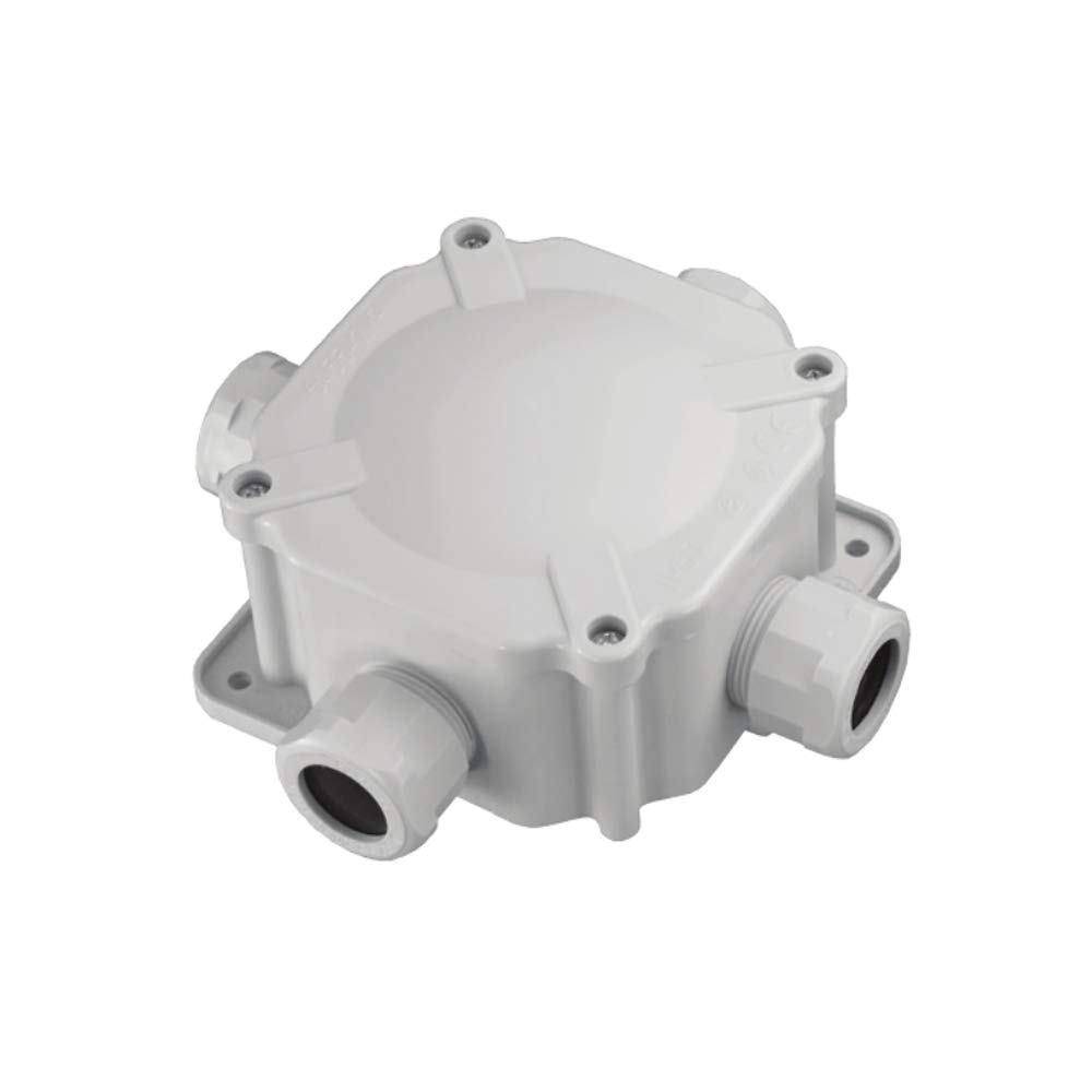 Junction Box IP67 Grey Junction Box Clamp Box Wet Room Outdoor Garden Earth Cable Wet Area