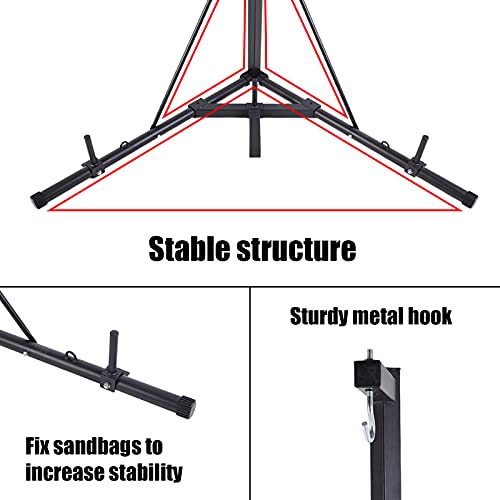 BotaBay Folding Heavy Bag Stand Height Adjustable Sandbag Folding Heavy