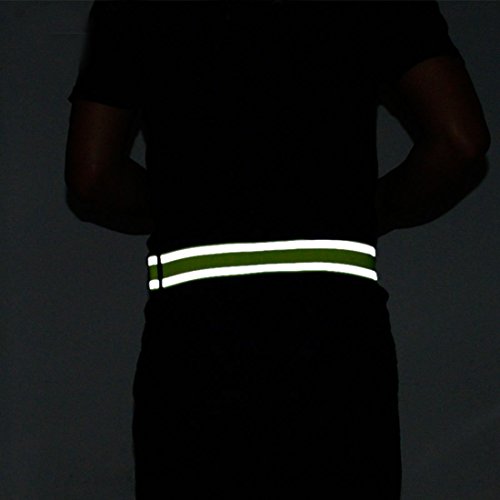 YUNYILAN Reflective Elastic Belt or Sash, Military Heritage Style Glow Belt, Running Walking Motorcycling and Outdoor Sports Safety Glow Belt，Adjustable - Thumbnail 6