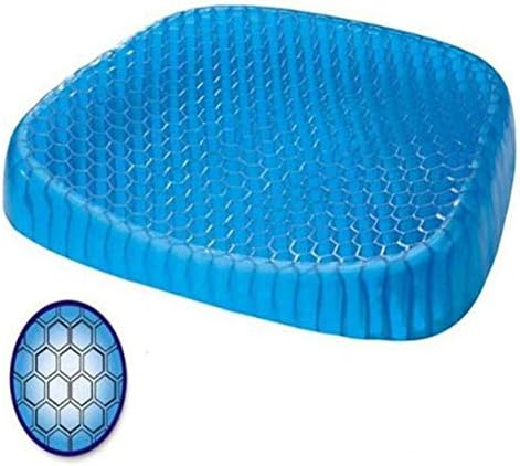 Cushion Mesh Gel Memory Foam Breathable Honeycomb Designed Soft Gel Pad, Office Chair, Car Seat Fauay