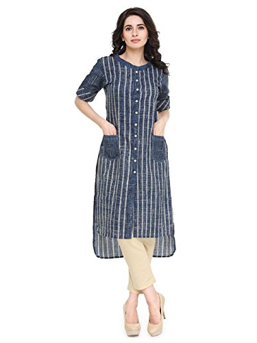 indibelle shirt style printed cotton kurta