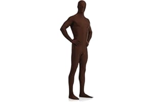 Aniler Men's and Women's Spandex Full Body Zentai Costume Bodysuit