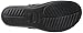 crocs Women's Sanrah Beveled Circle Sandal, Black/Black, 9 M US